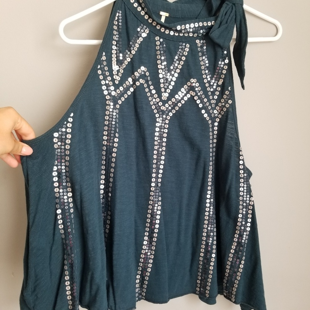 NWOT Free People Glitter City Tank - Picture 5 of 7